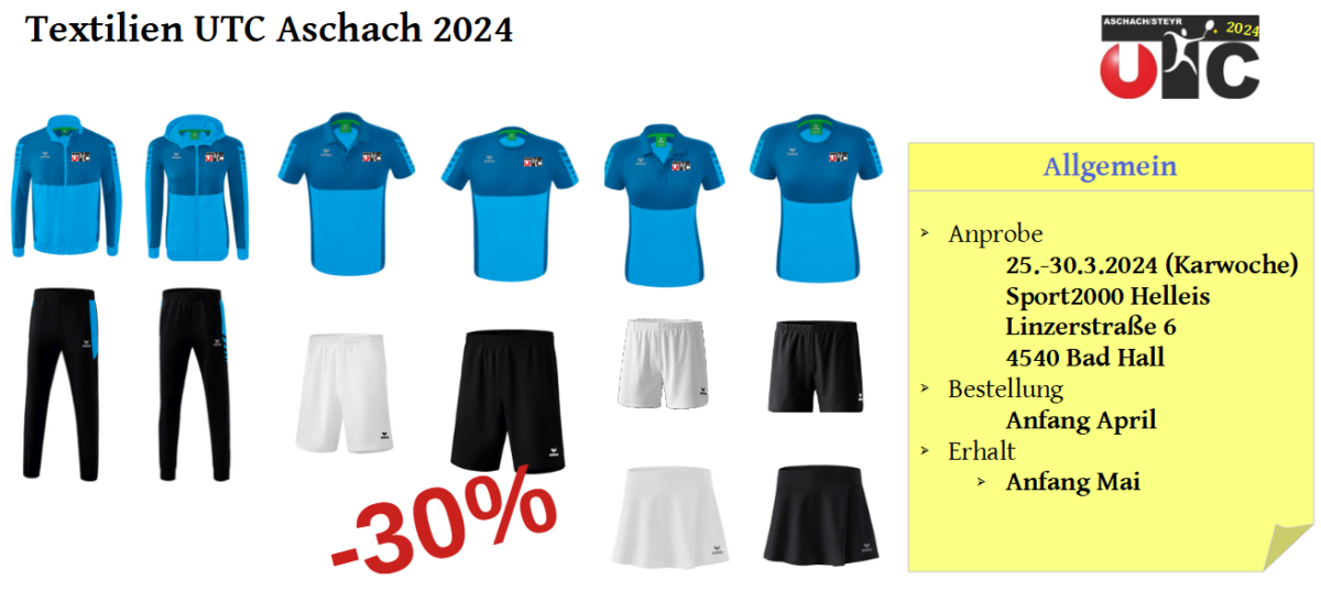 UTC Textilien 2024